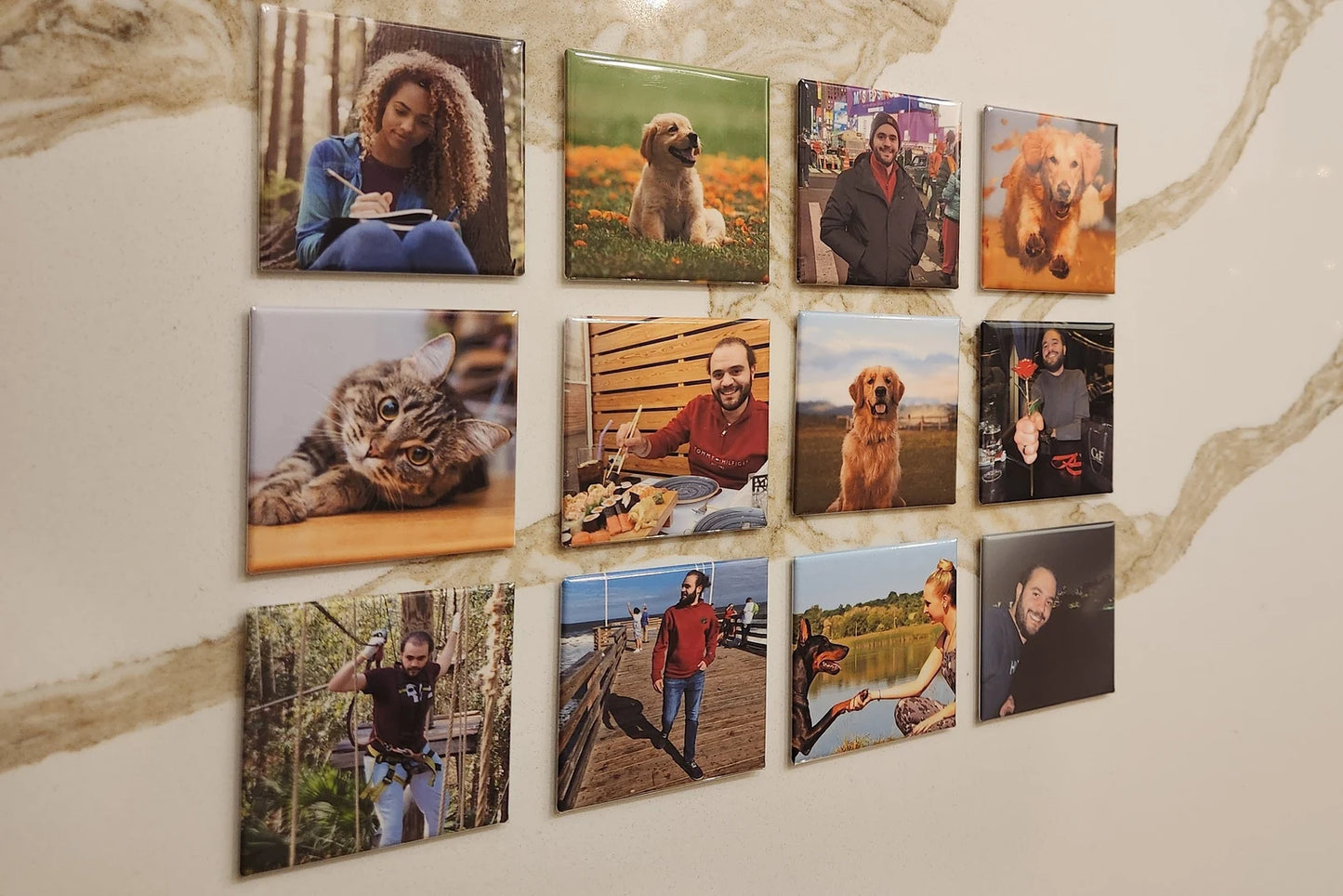 2"x 2" Custom Square Photo Magnets